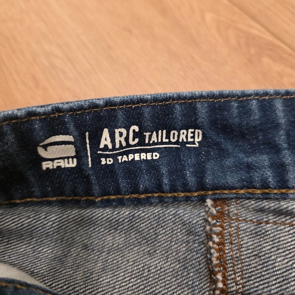 G Star RAW ARC 3D Tailored Braces Jeans in Raw Verde Denim Fits W34/L30 - Picture 2 of 16